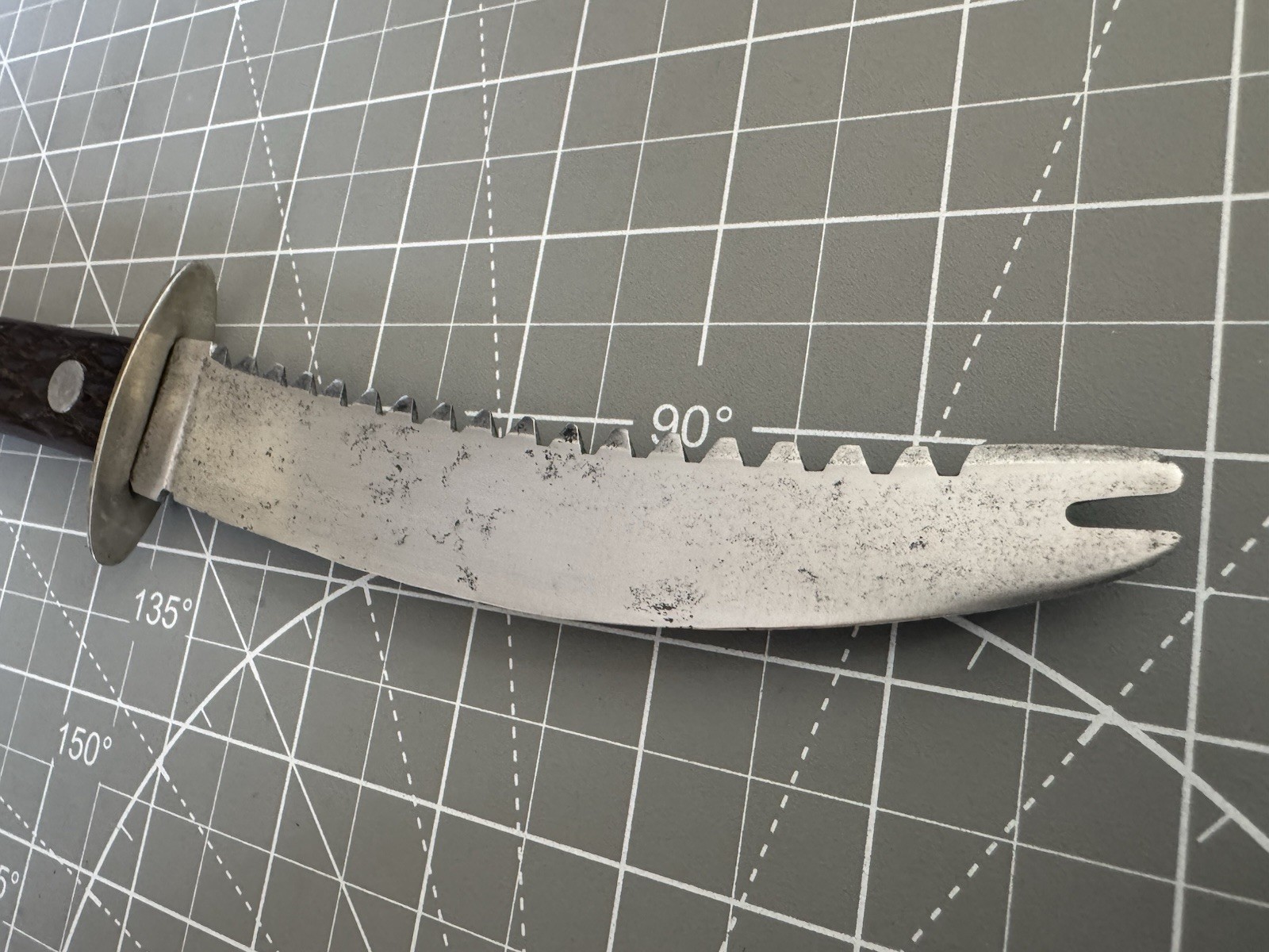 Vintage 1920-1939 Remington RH-45 Wood Handle Fishing Filet Knife 10" Overall