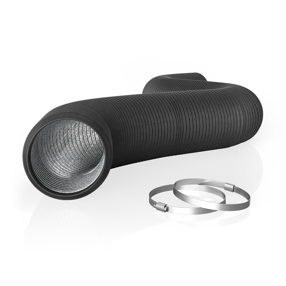 Flexible 4-Inch Four-Layer Aluminium Ducting, 25-Feet Long, Ventilation Exhaust