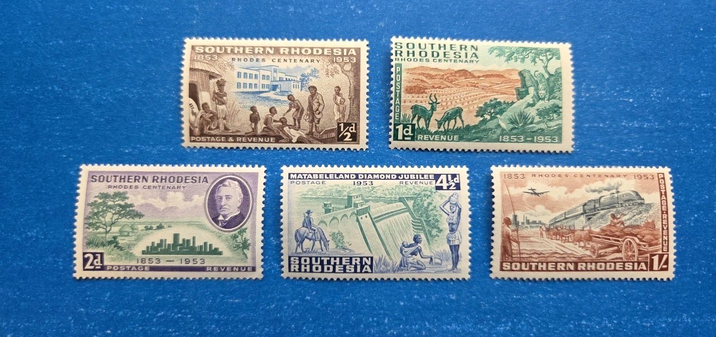 Southern Rhodesia Stamps, Scott 74-78 Complete Set MNH