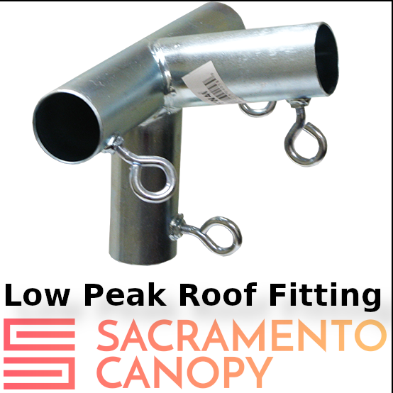 Low Peak Canopy Fittings Kits, DIY Carport or Greenhouse, EMT Connector Parts