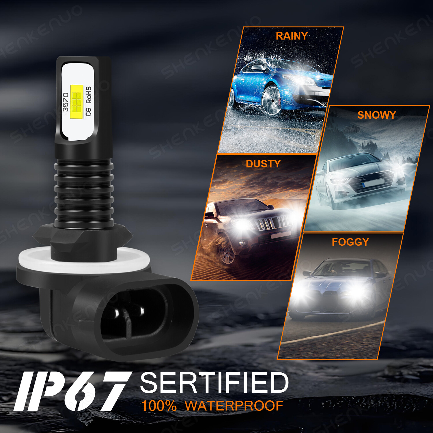 3x LED Headlight Bulbs For Polaris Sportsman 500 550 570 600 700 800 850 XP New