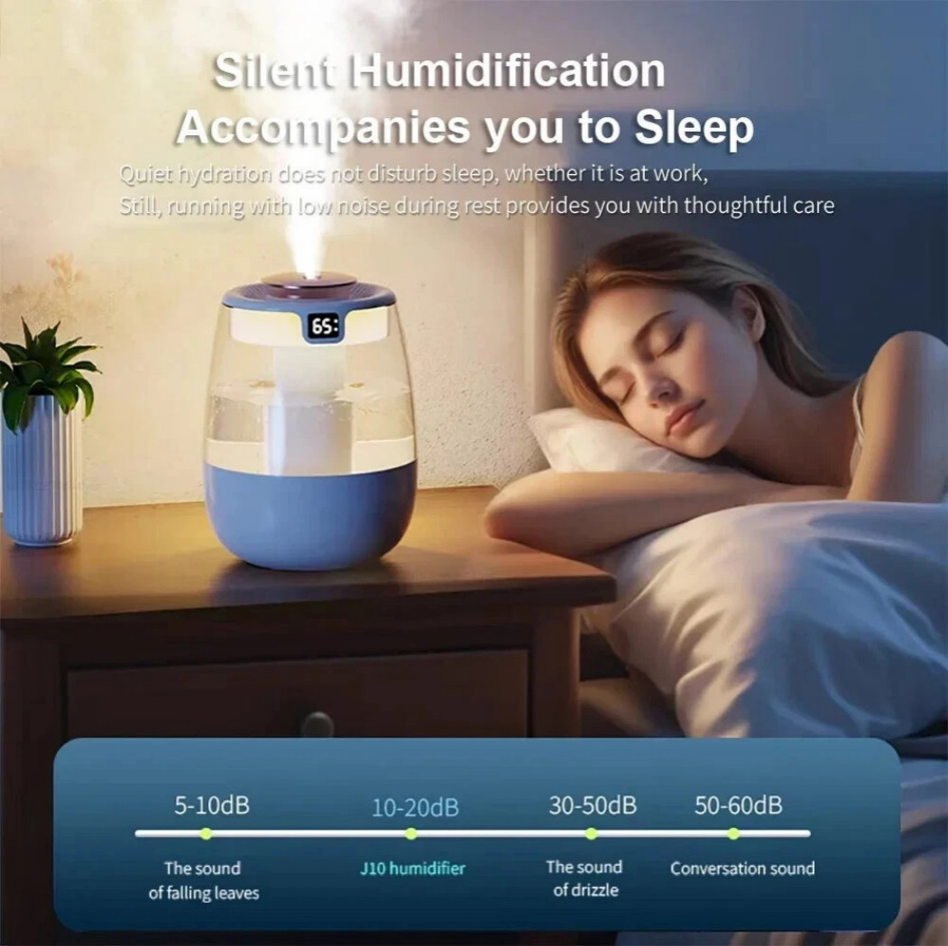 1.35L Humidifiers Ultrasonic Warm&Cool Mist LED Humidifier Top Fill For Bedroom