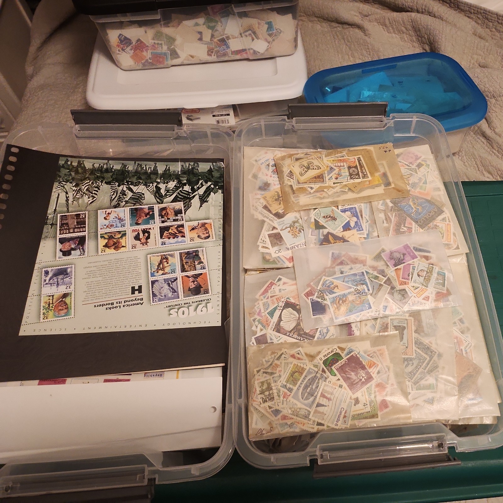 Huge Assortment Worldwide US/Foreign Stamps Used, Mint, Glassines, Covers, BOBs