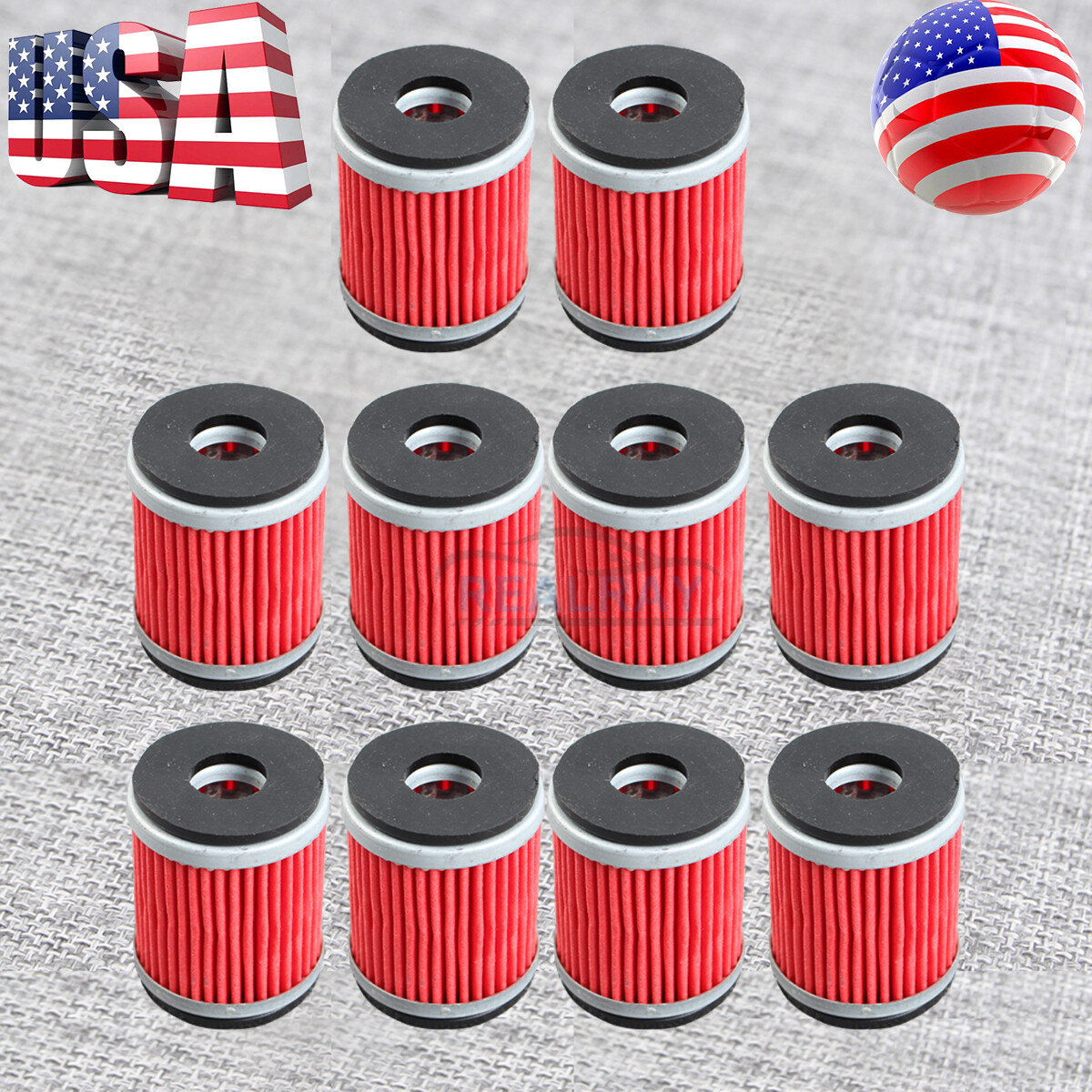 10 Oil Filter for HF140 Yamaha YFZ450 YFZ450R 2004-2017 Raptor 250 YFM250 08-13