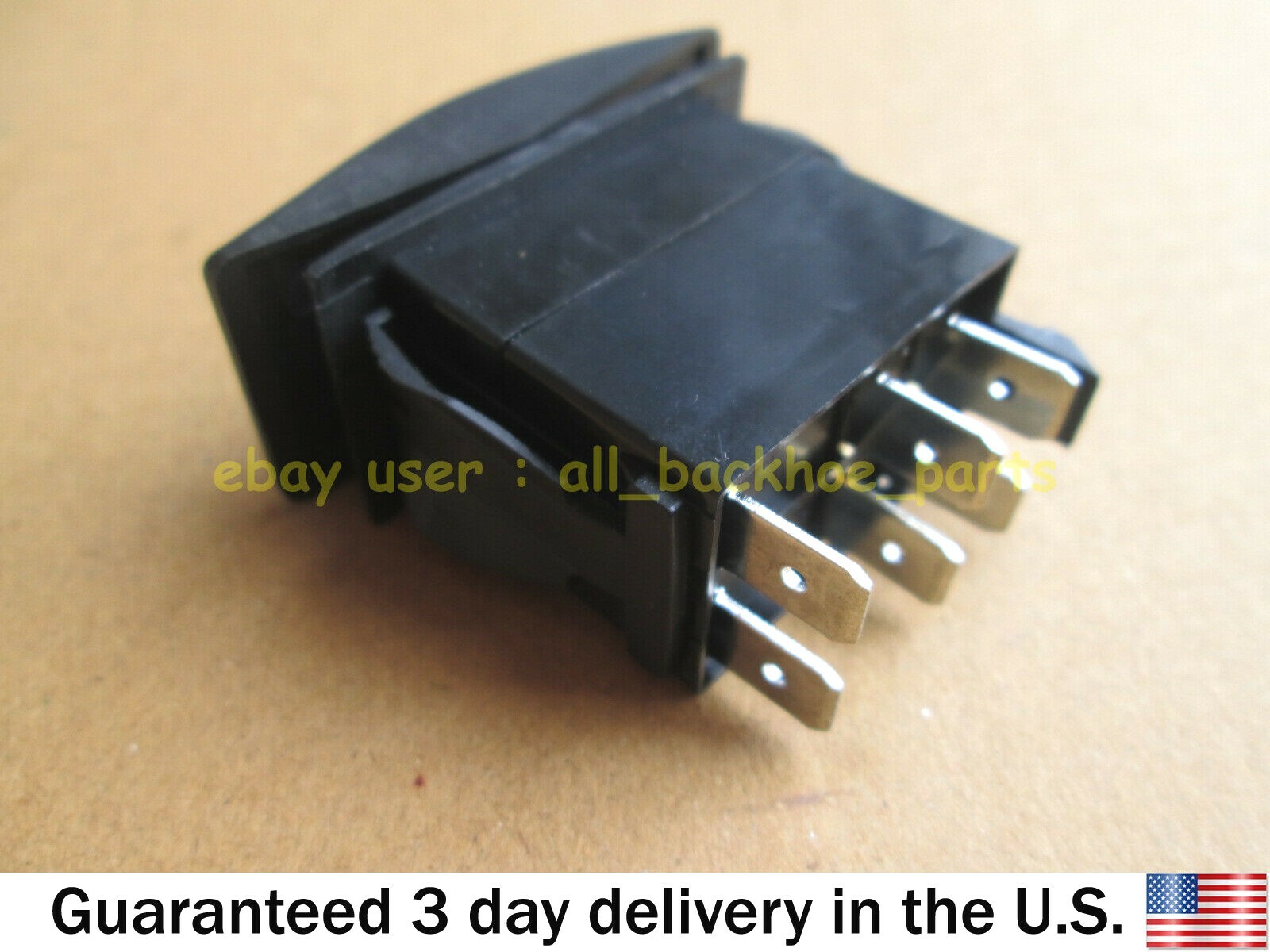 JCB BACKHOE - ROCKER SWITCH 12V, 6 PIN (PART NO. 701/60004)