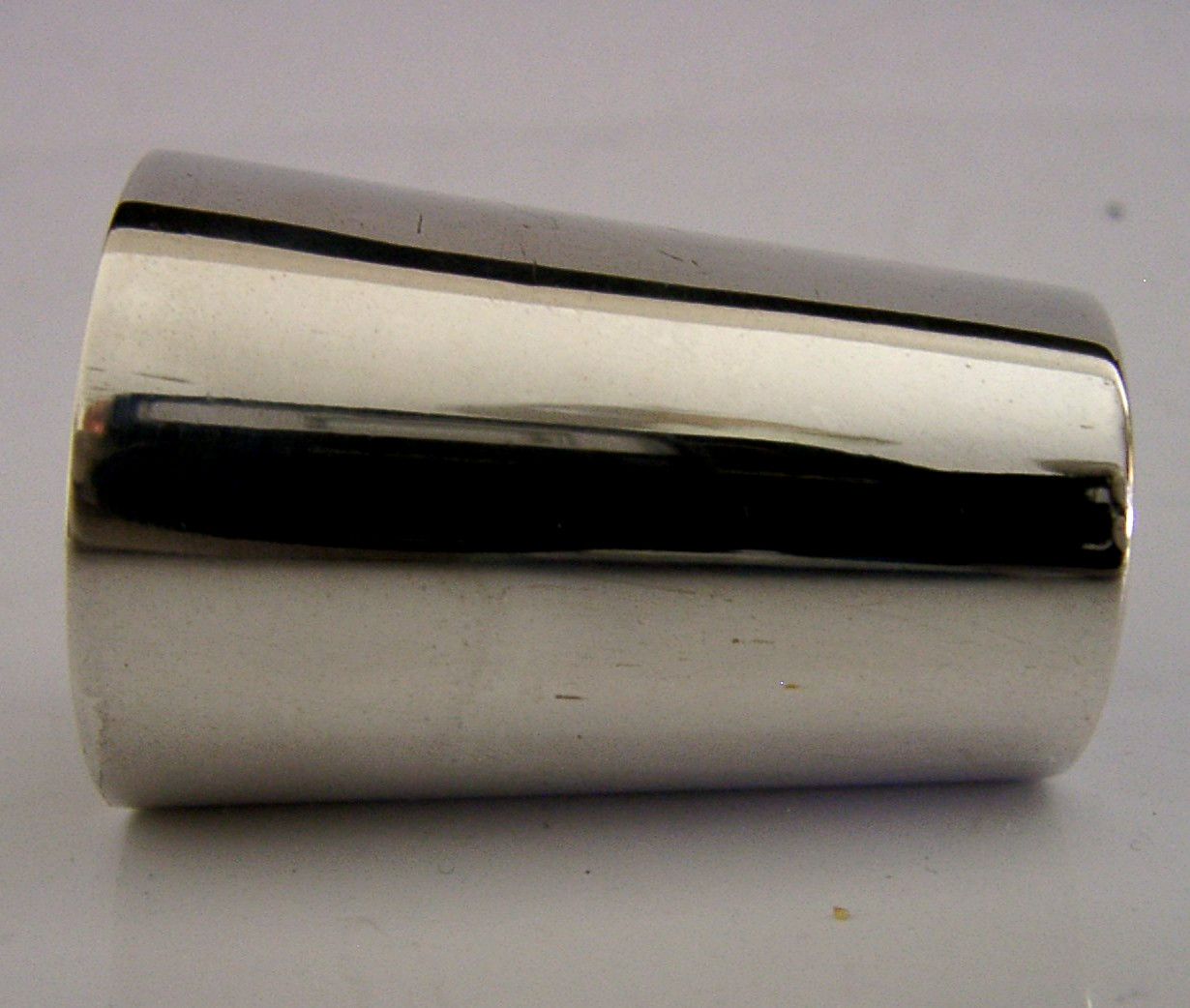 GERMAN 835 SOLID SILVER WHISKY SHOT TOT CUP c1920 BARWARE SHOOTING ANTIQUE