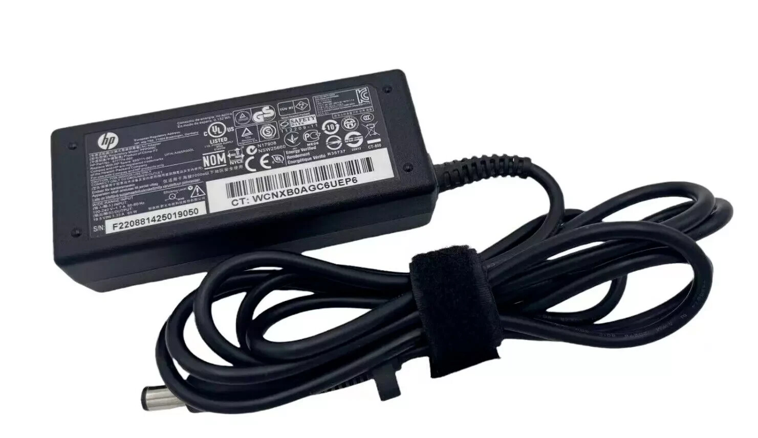 Genuine OEM Big Barrel HP Laptop Charger AC Power Adapter 65W 19.5V 3.33A 902990