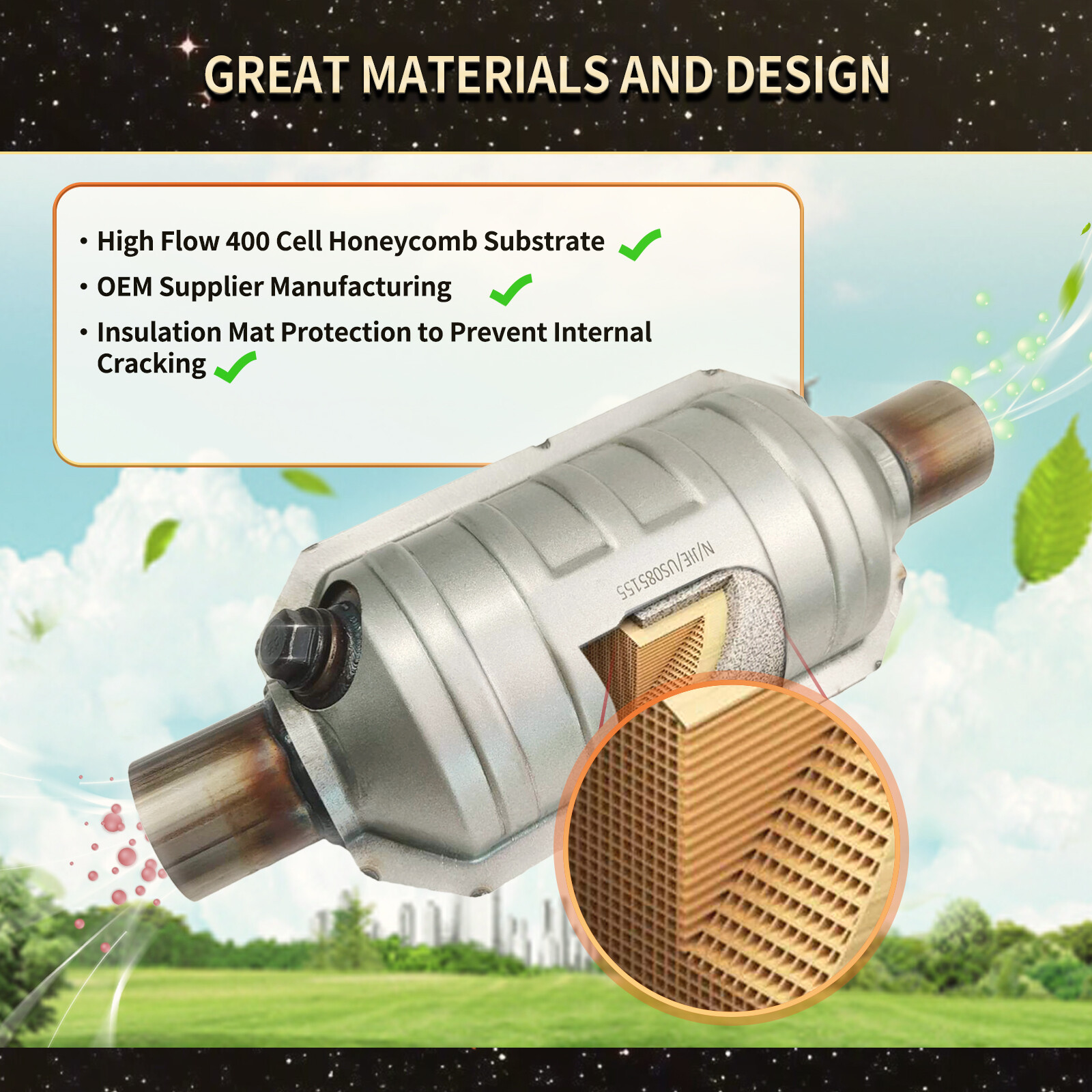 Catalytic Converter set for Ford FLEX/EXPLORER 3.5L 2010-2019 Turbocharge