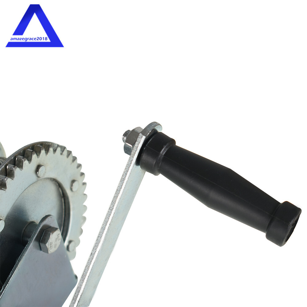 1600lbs Hand Winch Boat Winch Hand Crank Winch W/10m (32ft) Cable Manual Winches