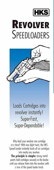 HKS Speedloader 10-A for 6 shot 38/357 S&W, Dan Wesson, Taurus, Rossi - NEW