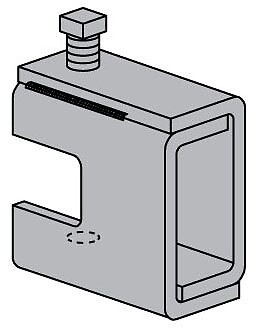 Power-Strut PS 858 3/8, Heavy Duty Suspension Rod Beam Clamps w/ Set Screw, 1 PC