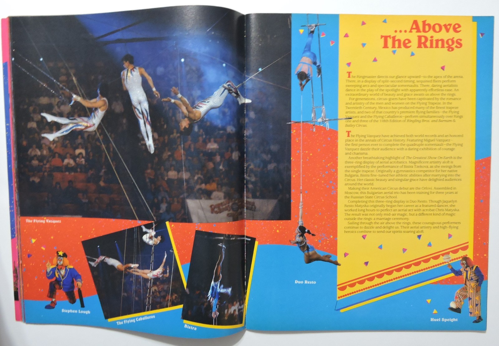 1988 Ringling Brothers Barnum & Bailey Circus Program 118th edition w/ Poster