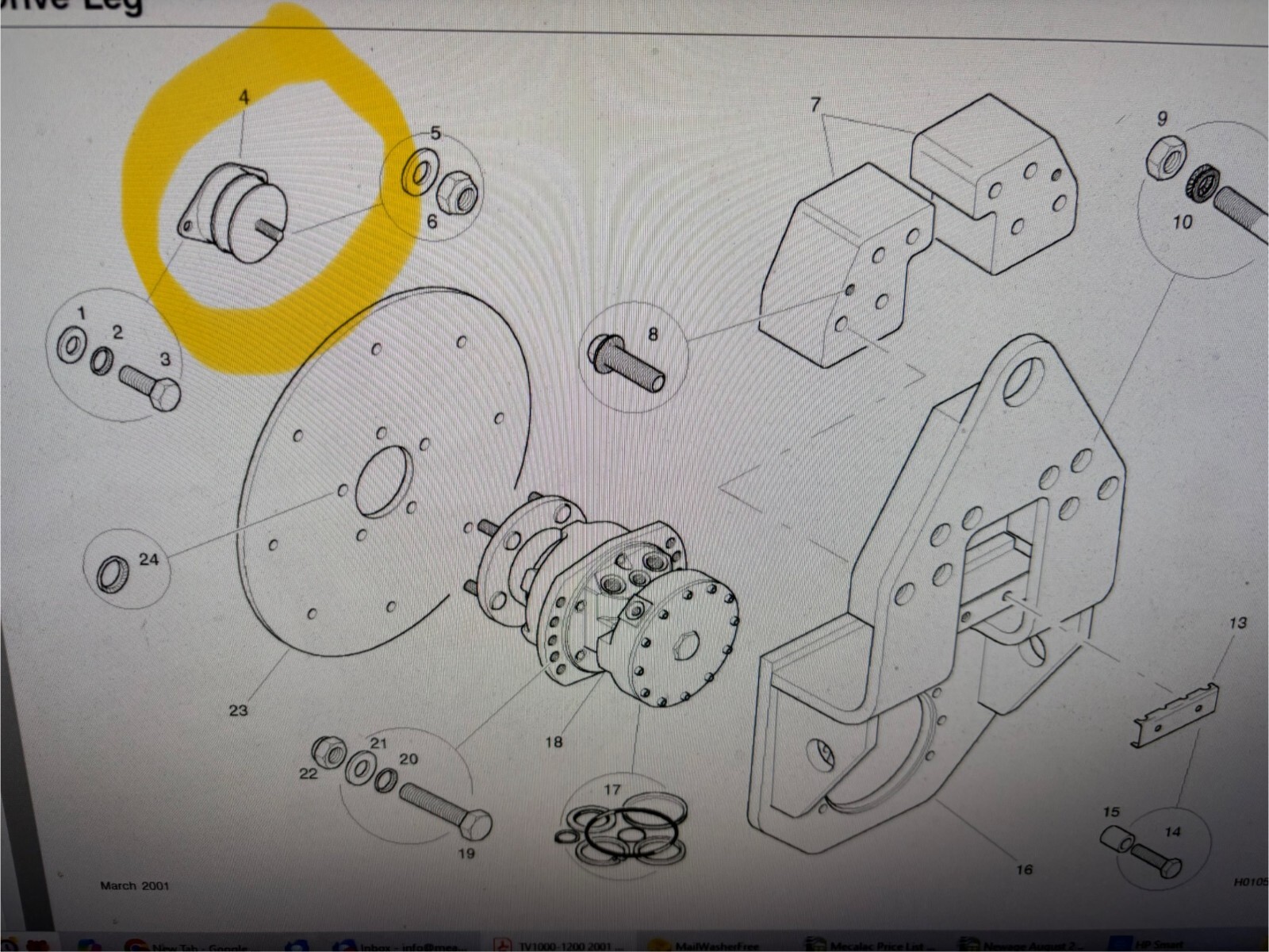Benford Terex Roller Drum Mounting TV 800 1200 1300 1731-1731 Anti Vib A/V Mount
