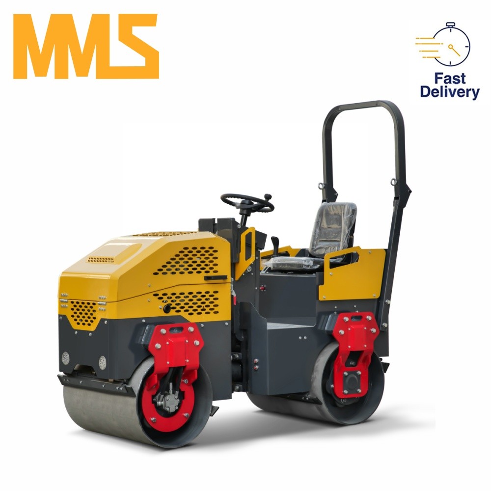 1.5Ton Full Hydraulic Vibratory Tandem Smooth Drums Roller Compactor