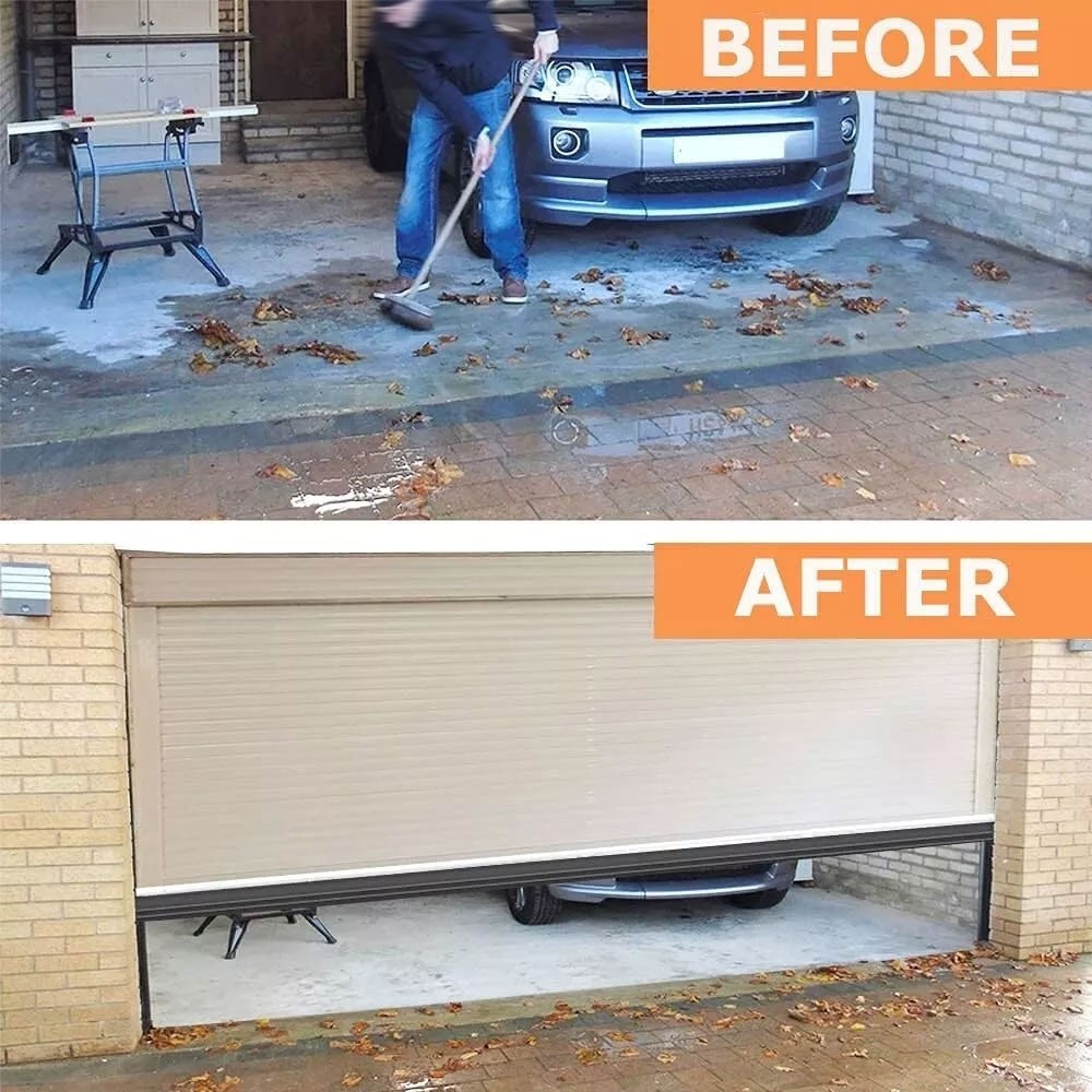 10Ft Garage Door Bottom Waterproof Rubber Buffering Seals Strip Universal