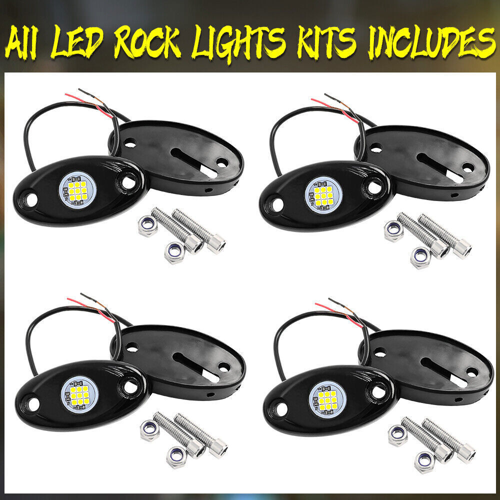 24Pods White LED Rock Lights Underbody Fit Chevy Silverado 1500 2500 1999-2022