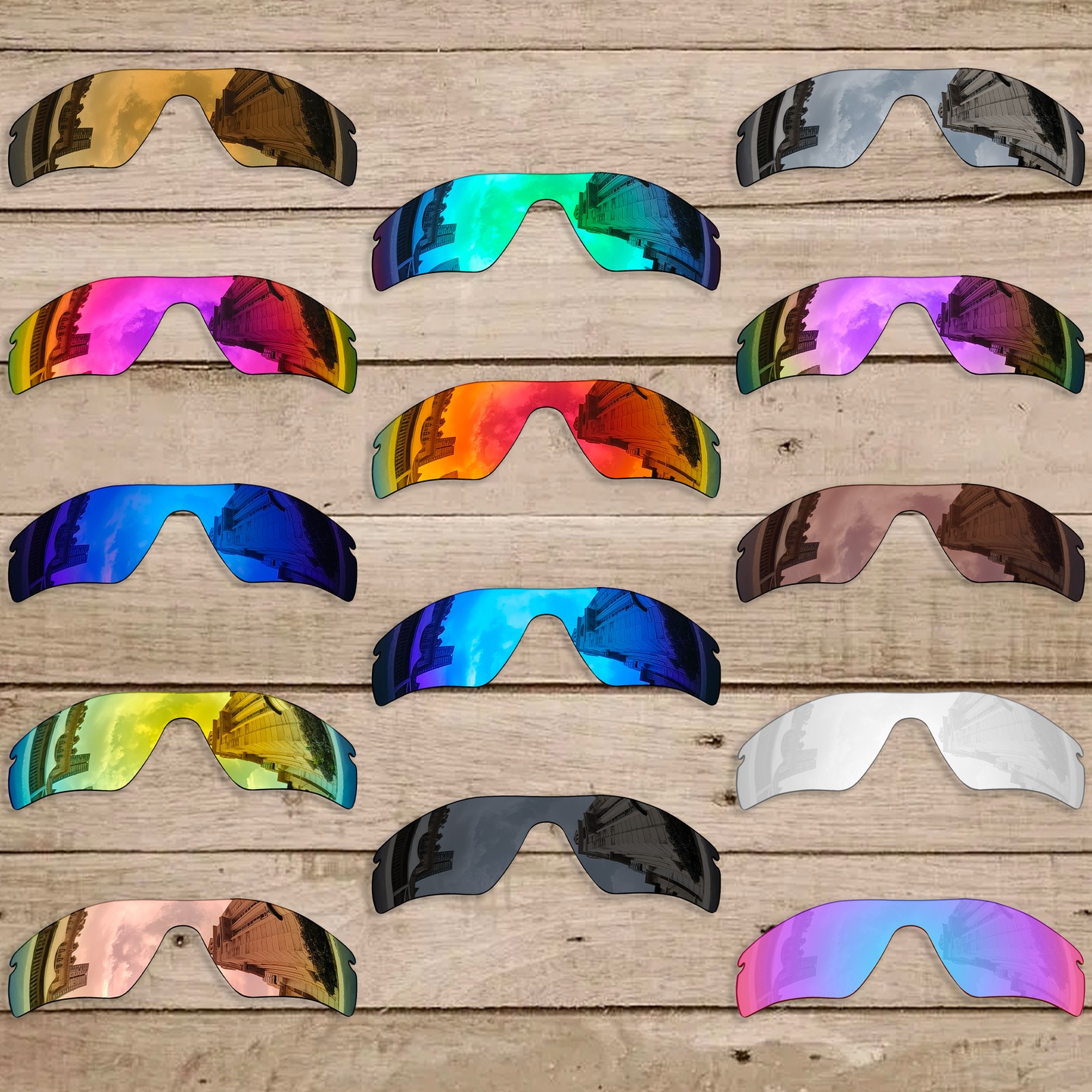 hdhut Anti-Scratch Polarized Replacement Lenses for-Oakley RadarLock Path OO9181