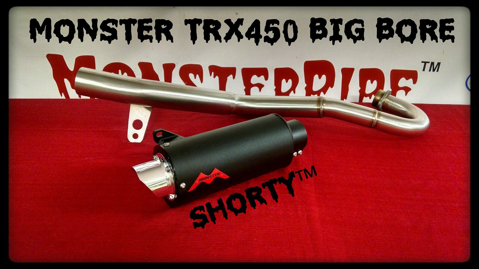 Honda TRX450 TRX 450R Exhaust   Monster Pipe  Monsterpipe single exhaust system