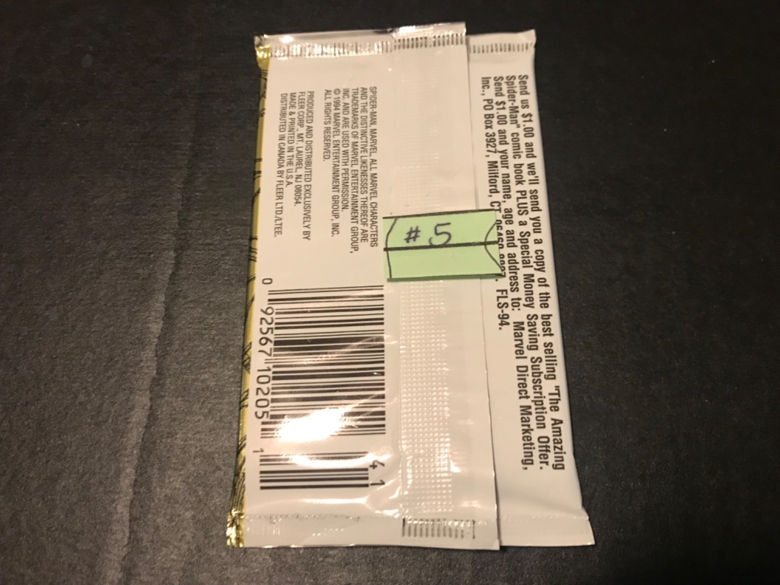 Spider-man 1994 Fleer Mixed Lot Of Cards - Lot Of 12 #4 Marvel Pack ~ Vulture