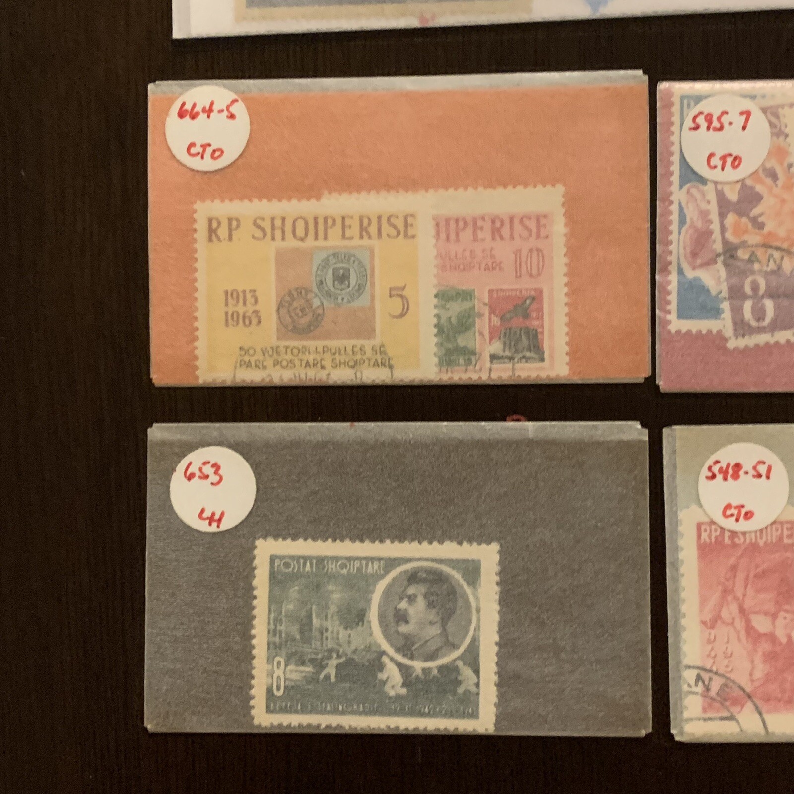 ALBANIA LOT OF STAMPS IN GLASSINES MINT, USED, CTO, SHORT SETS AND MORE