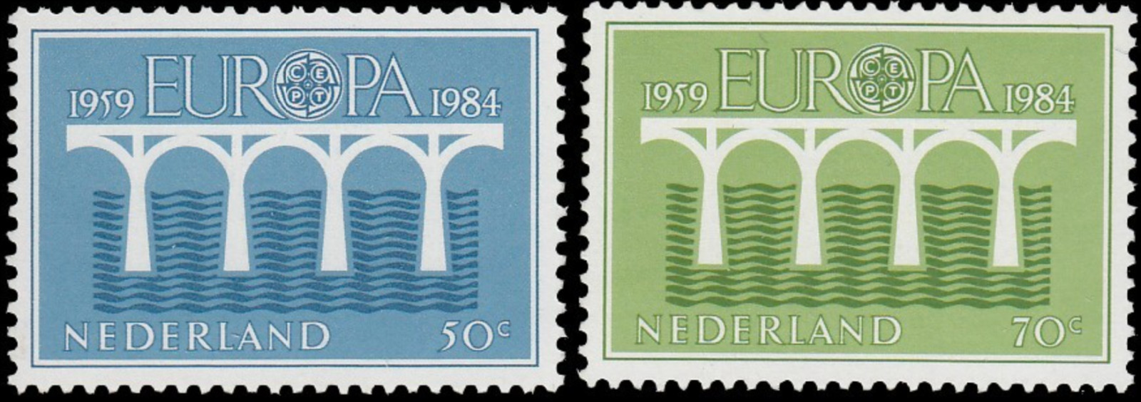 Netherlands #Mi1251A-Mi1252A MNH 1984 Europa CEPT [657-658 YT1221-YT1222]
