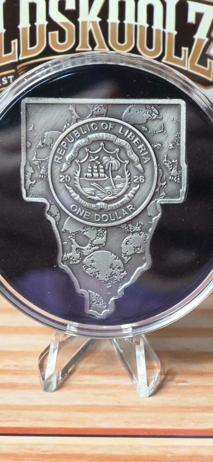 2026 DEAD BEAT 30g Base Metal Coin ~ 1$ Republic Of Liberia