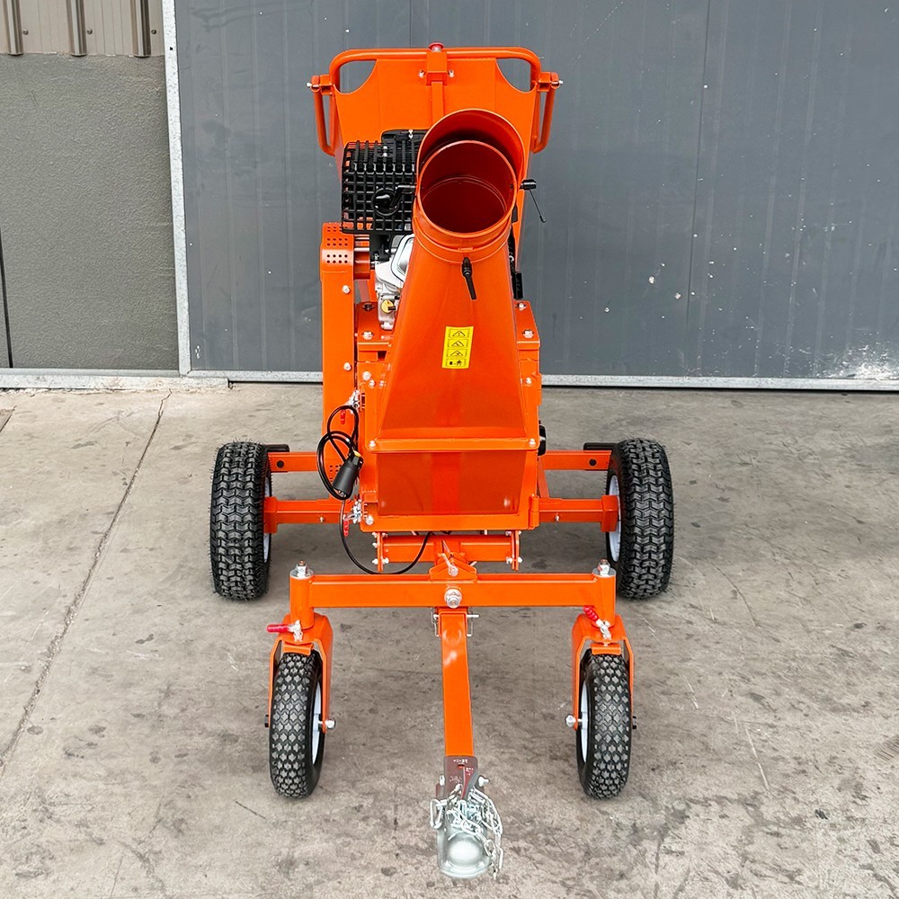 6'' 18hp Wood Chipper 450cc Gas Powered E-start 4-Wheel 12V/9A FREE SHIPPING