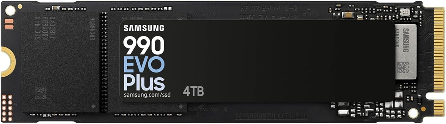 Samsung 990 EVO Plus SSD 4TB, PCIe Gen 4x4 | Gen 5x2 M.2, Speeds Up-to 7,250 MB/