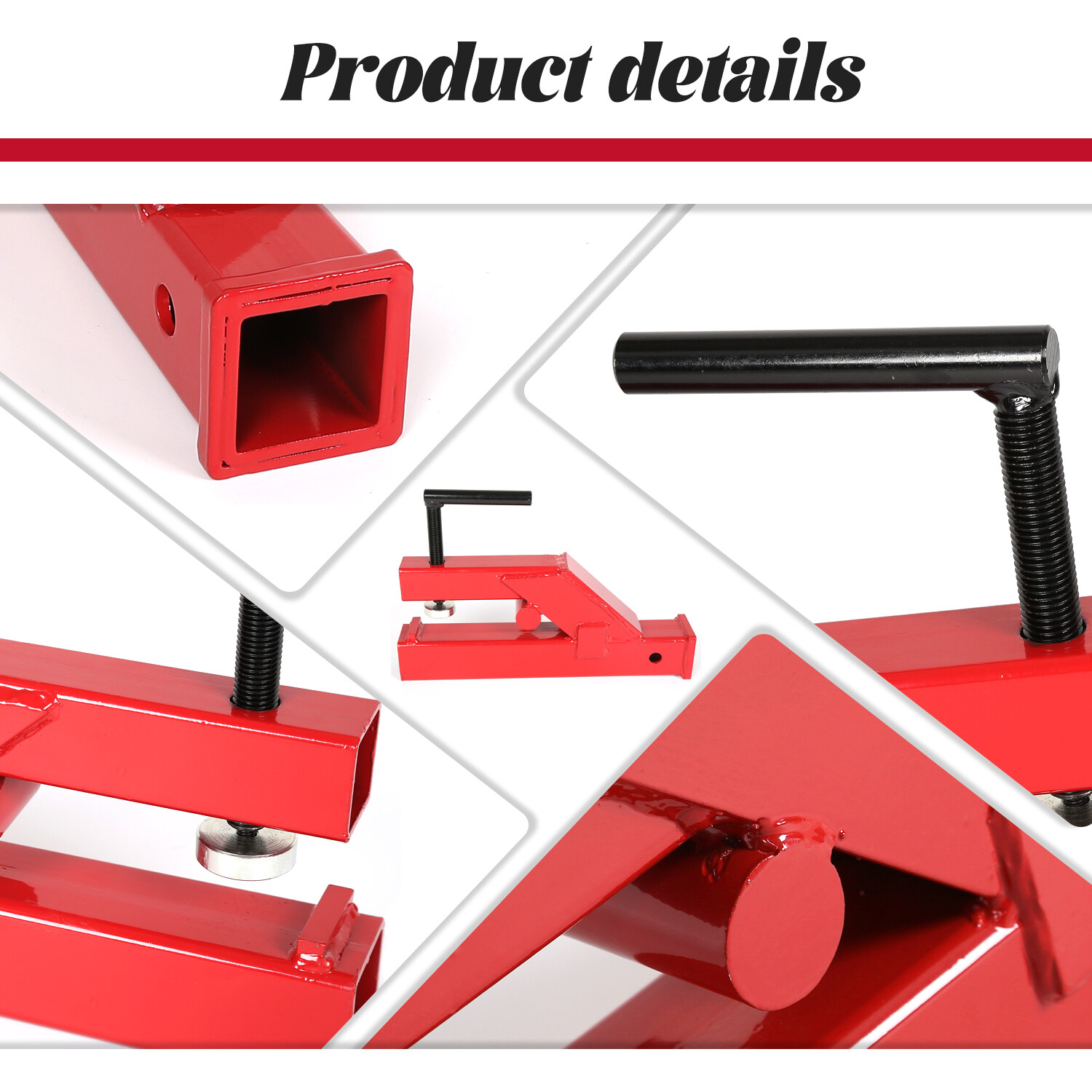 Receiver Hitch 2" Clamp On Trailer Tractor Bucket Mount Adapter For Deere Bobcat