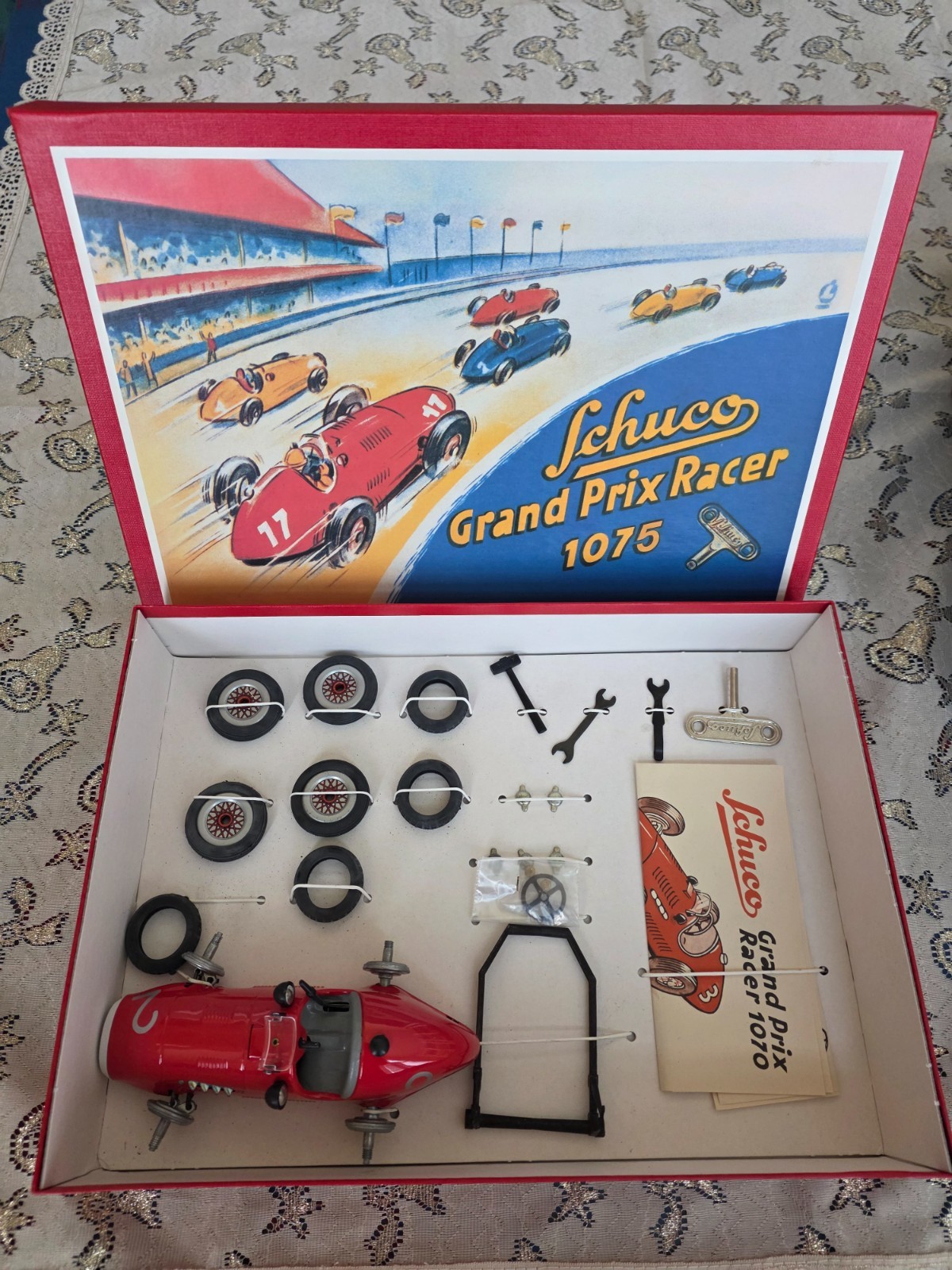 Schuco Grand Prix Racer 1075 Constr. Set, New in orig. Box, made in West Germany