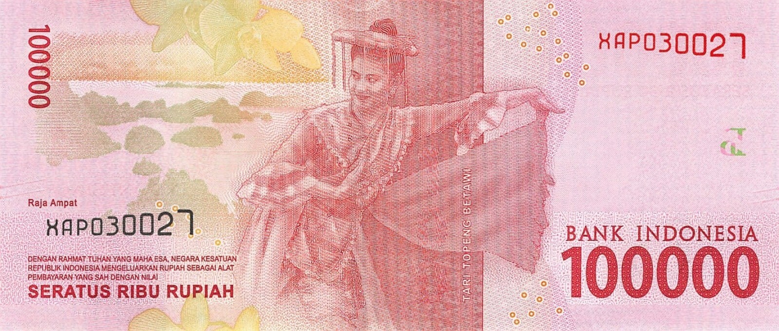 FIVE MILLION INDONESIA RUPIAH - 50 x 100,000 IDR Banknotes - AUTHENTIC & ACTIVE