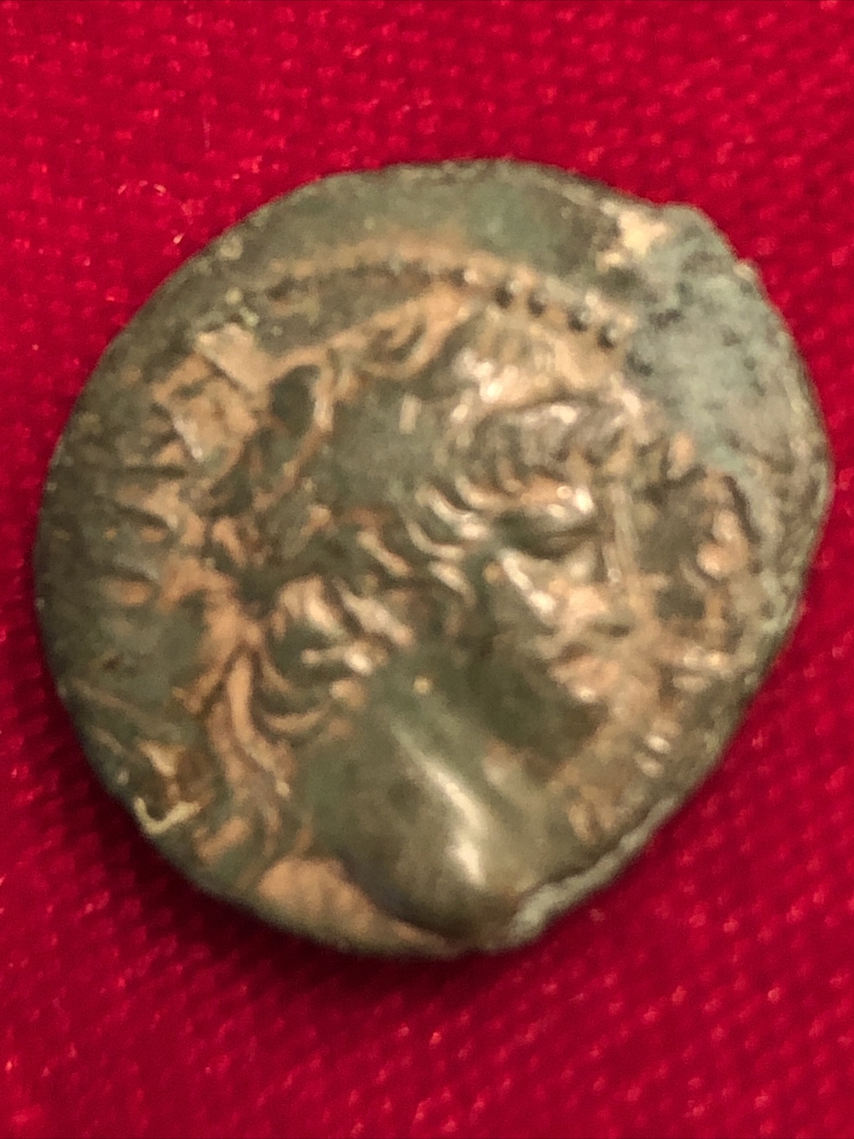 nero ae19 lydia hypaepa Ad54-68 Nero /Zeus Wonderful Green Patina