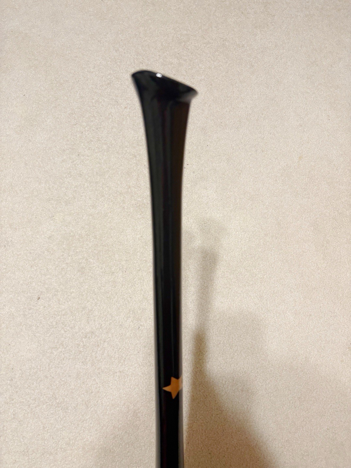 Hybrid Handle Torpedo Maple Wood Baseball Bat 33in 29.5oz. Black / Gold / Red