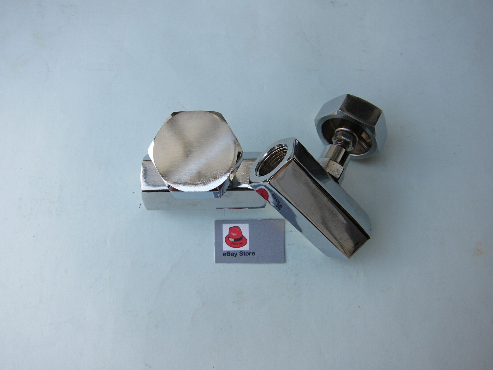 Lowrider Hydraulics 3/8" female to female slow down, 2 pieces, chrome