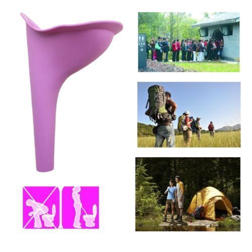 3xReusable Silicone Portable Urinal Women Female Travel Camping Stand Pee Device