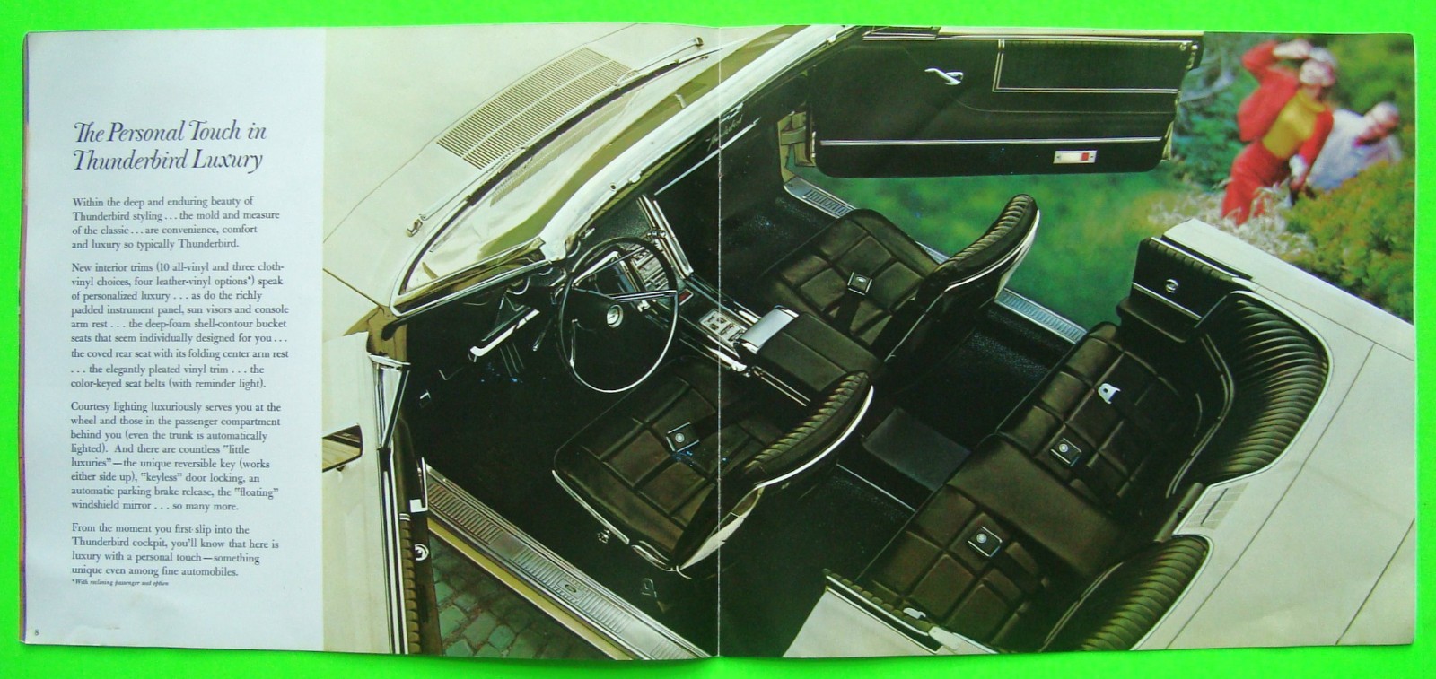 1966 FORD THUNDERBIRD HUGE PRESTIGE 16-p COLOR CATALOG Brochure CONVERTIBLE vg++