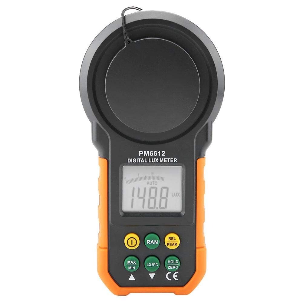 Peakmeter PM6612 Digital Lux Meter 2000 Counts with Auto Manual Range