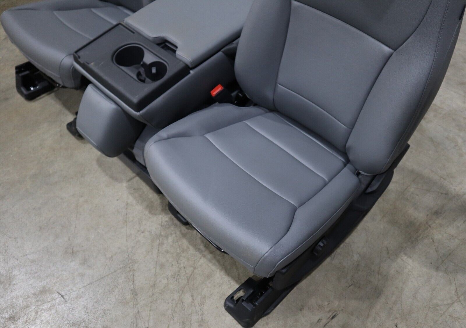 FORD F250 F350 SUPER DUTY FRONT VINYL GRAY BUCKET SEATS NEW GREY SET KIT OEM