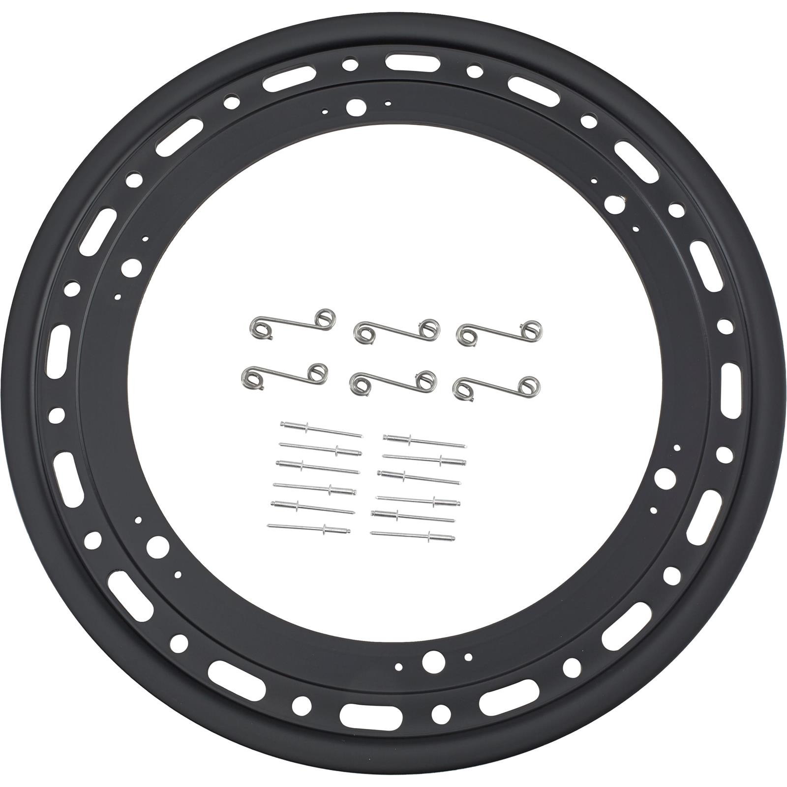 Weld Racing P650B-5314-6 Bead Lock Ring, Black, 6 Bolt Cover