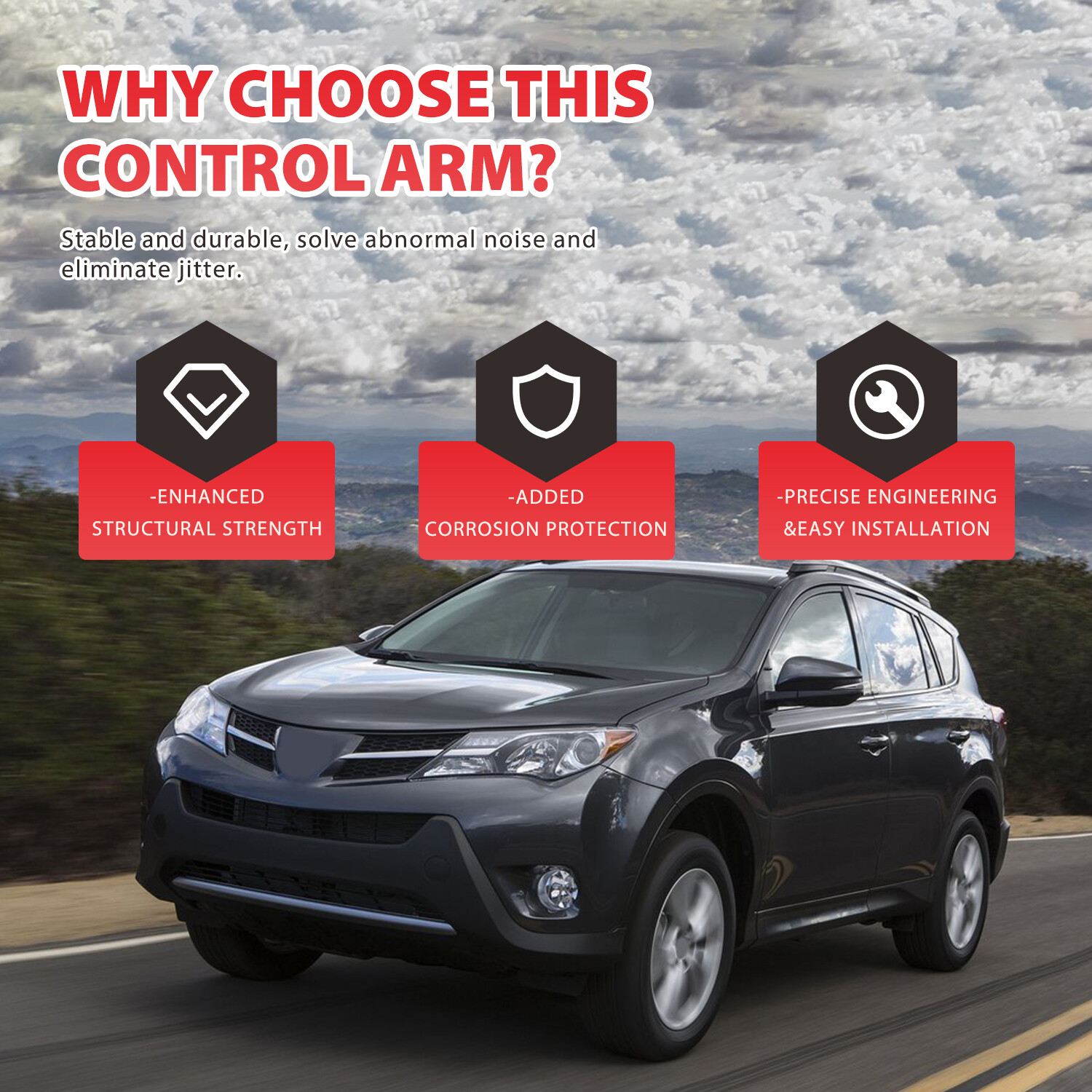 14Pcs Front Lower Control Arm Sway Bar Link Kit Fit 2006 - 2018 Toyota RAV4