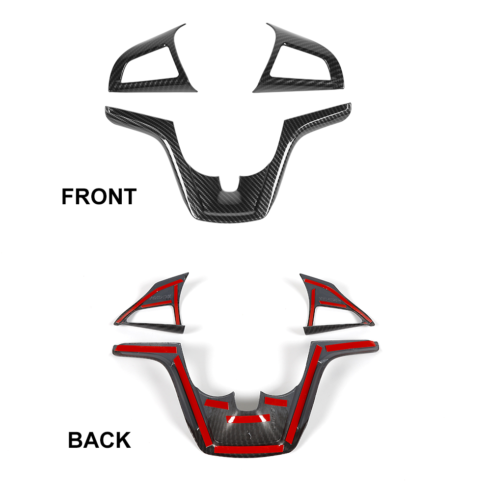 Carbon Fiber Interior Console Cover Trim Accessories For Chevy Camaro 2012-15