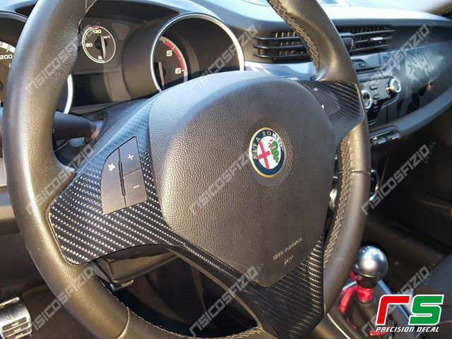 alfa romeo myth giulietta stickers decal cover steering wheel full sticker carbon look
