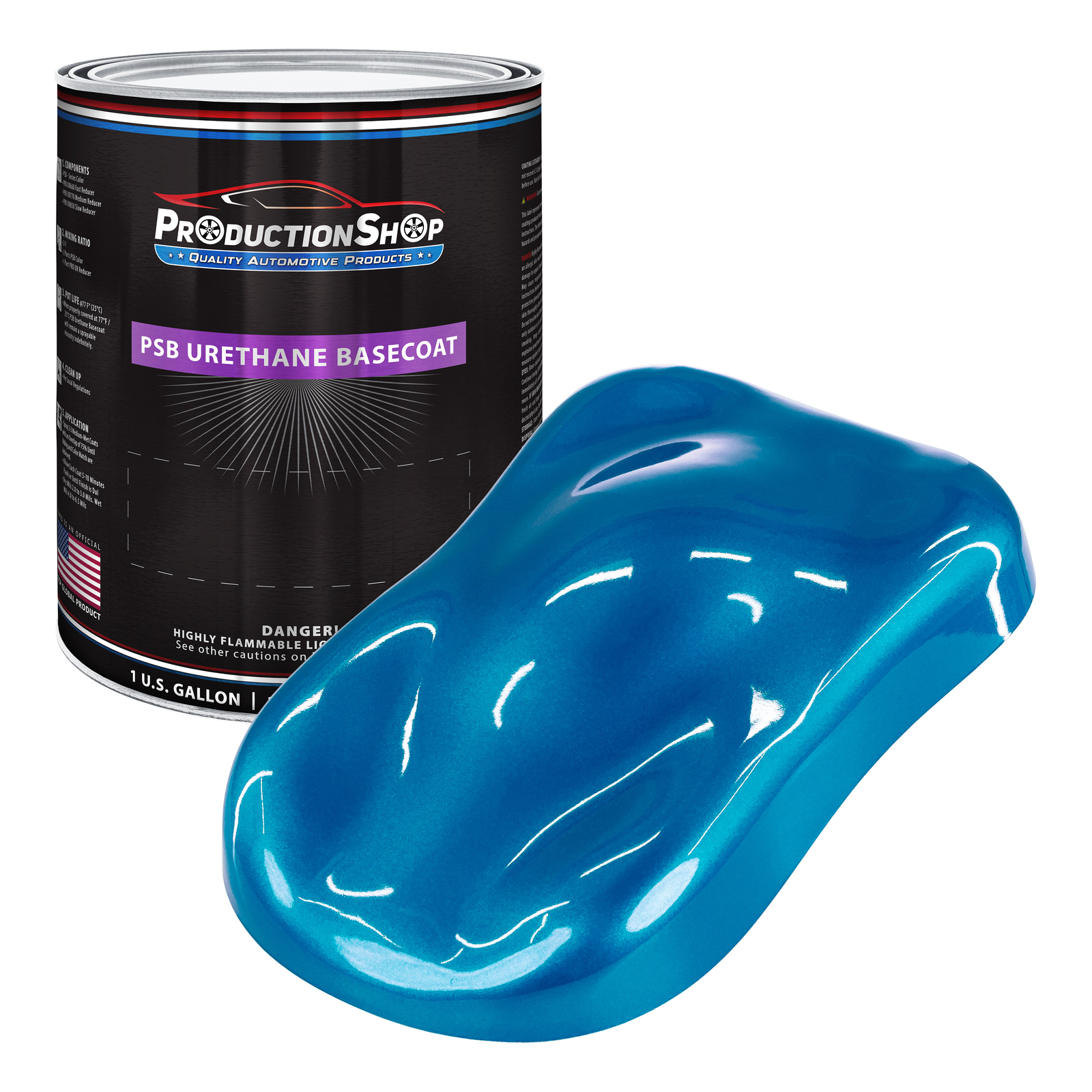 ProductionShop 1 Gallon Electric Blue Performance Basecoat Auto Paint