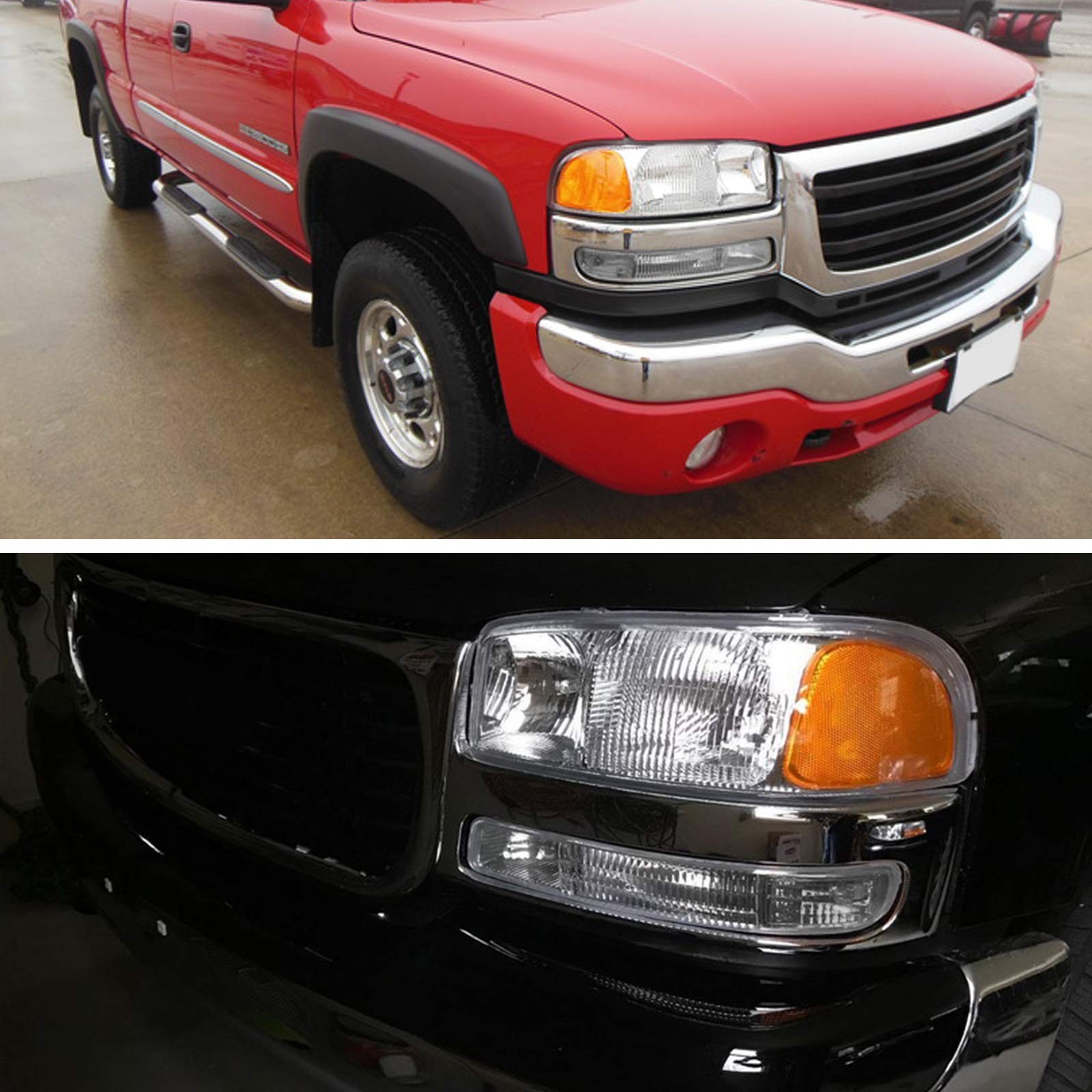 Headlight Assembly For GMC Sierra 1500 1999-2006 Classic 2007 For GMC Sierra