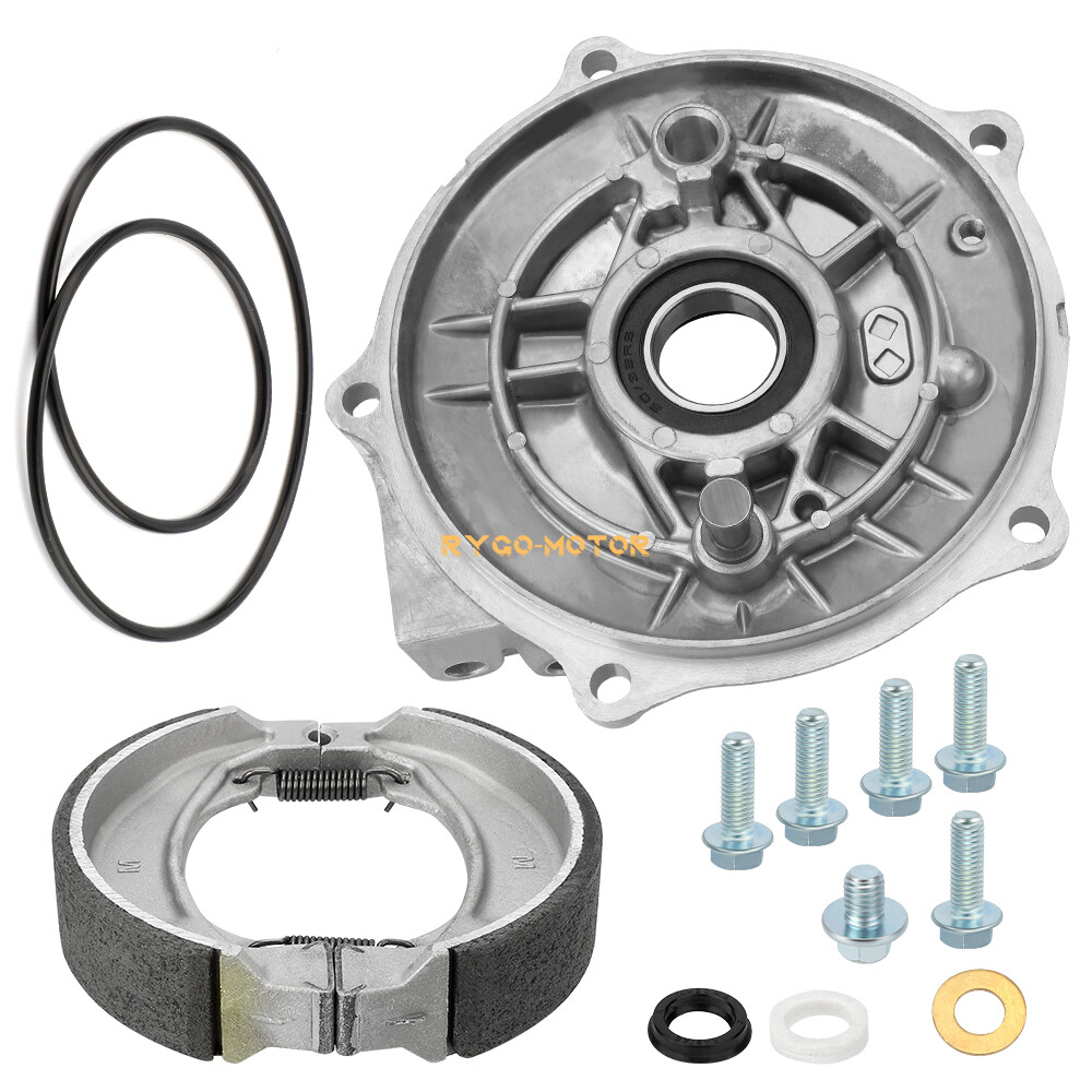 For 1997-2024 Honda Recon 250 TRX250 Rear Brake Backing Plate Panel & Shoes Kit