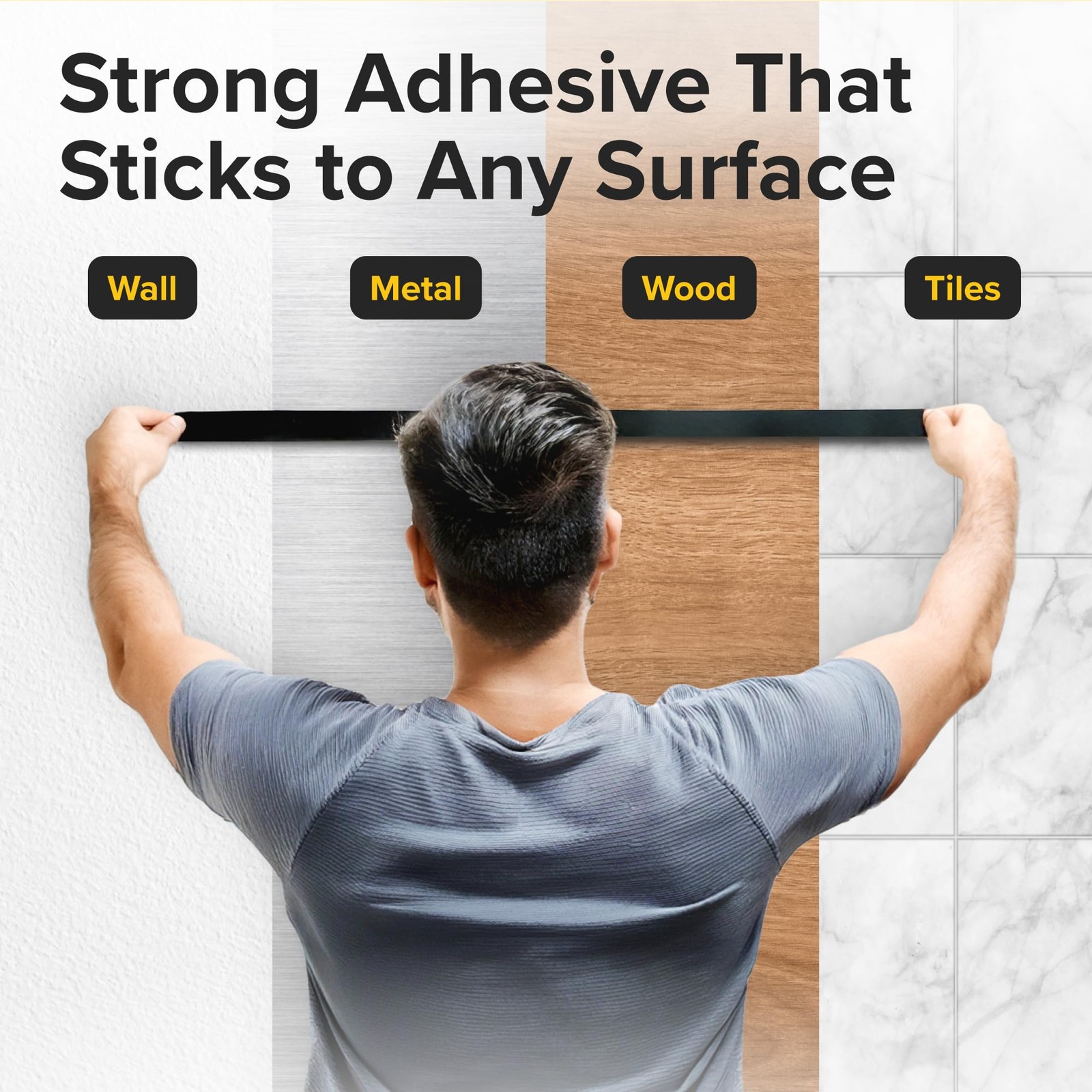 Super Sticky Magnetic Tape 10ft x 1/2in Strong Magnet Strip Adhesive NEW