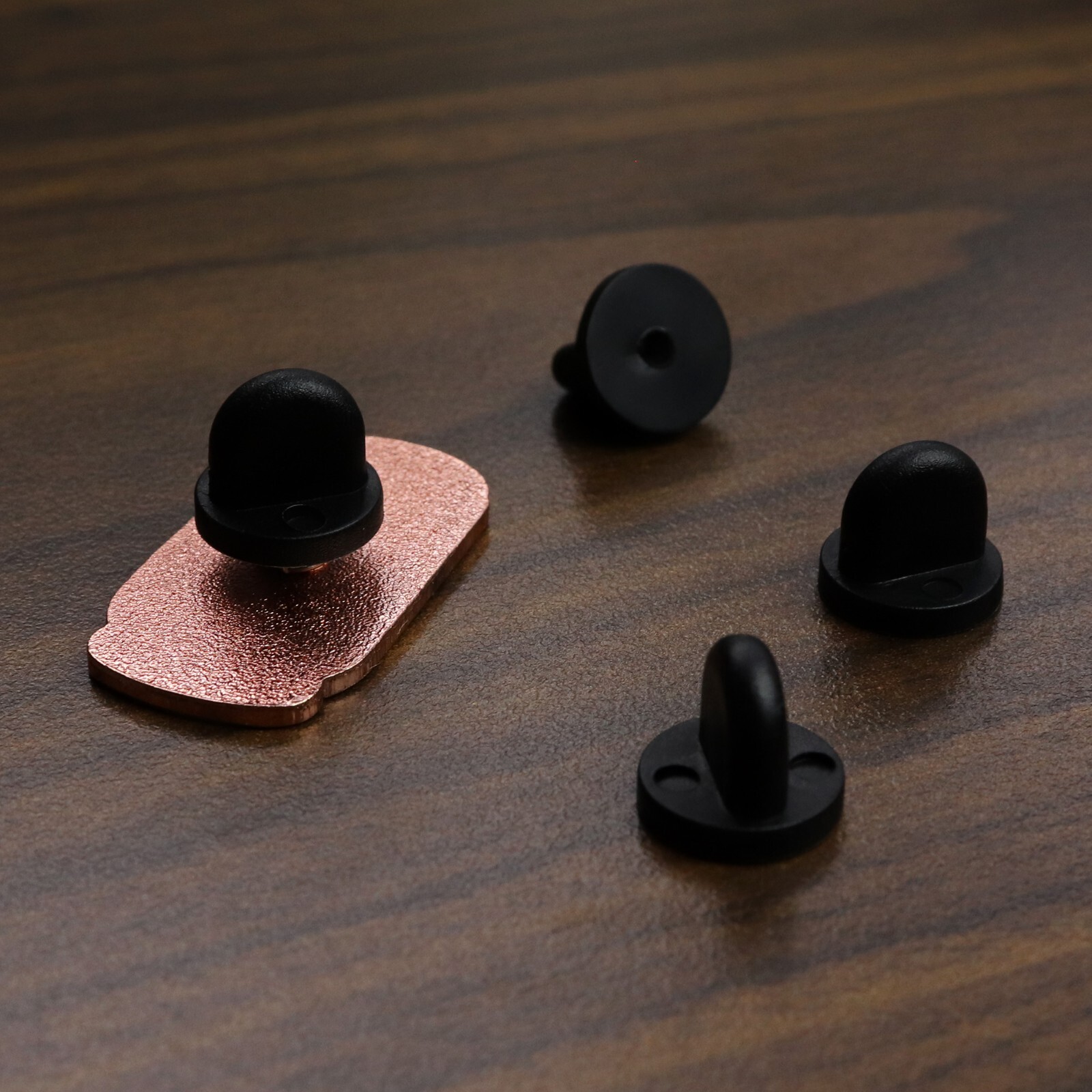 250pc Rubber Pin Backs Black PVC Pin Keepers Pin Cap Replacement Uniform Badges