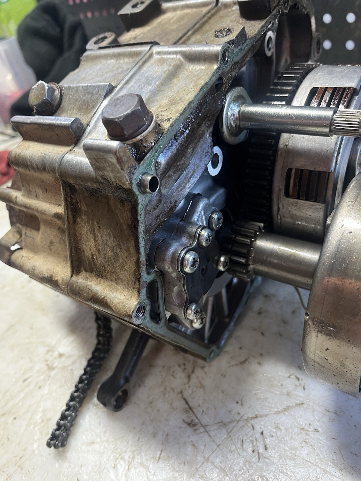 1993 Honda TRX 90 Bottom End Engine Crankcase Case Crankshaft Clutch Flywheel