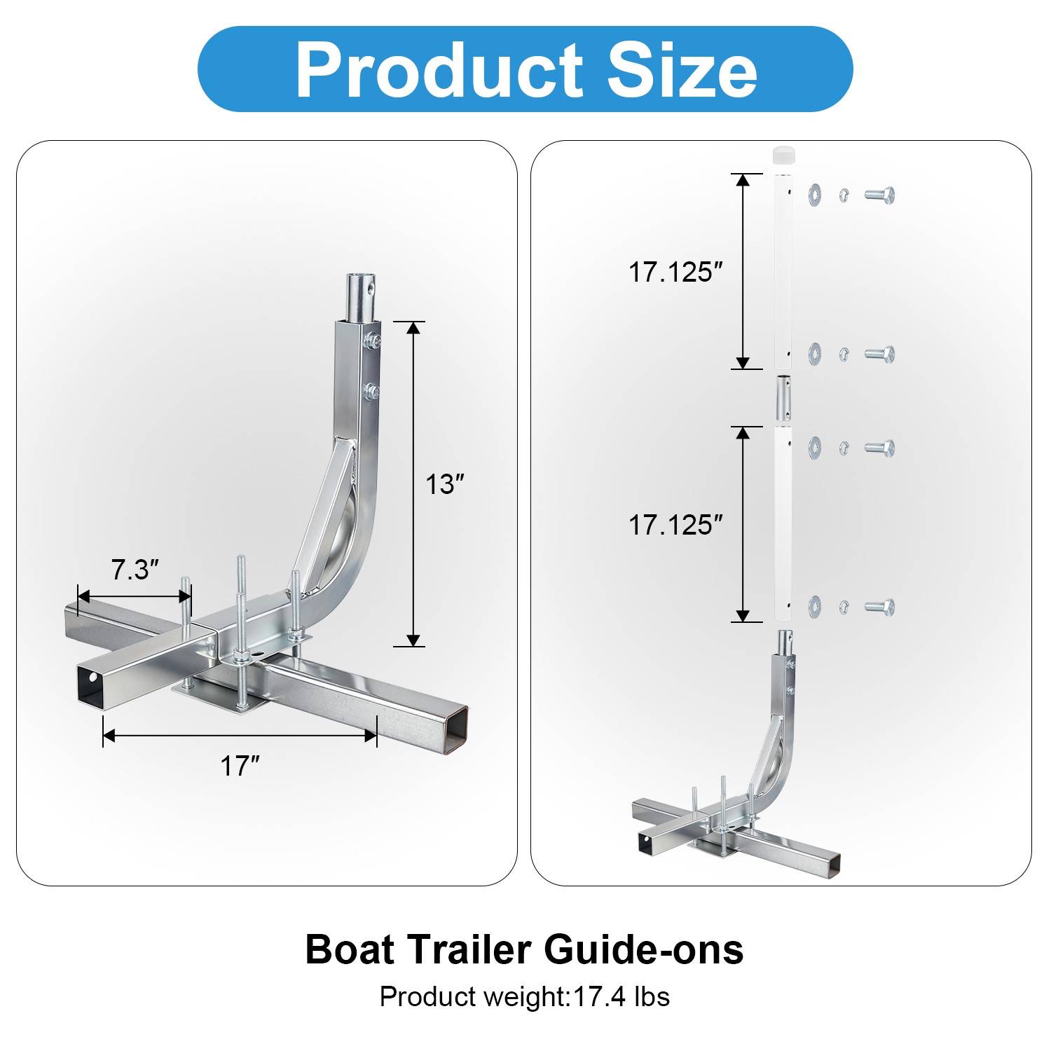 Boat Trailer Guide 31"-48" Adjustable Design, Boat Trailer Guides Poles Kits