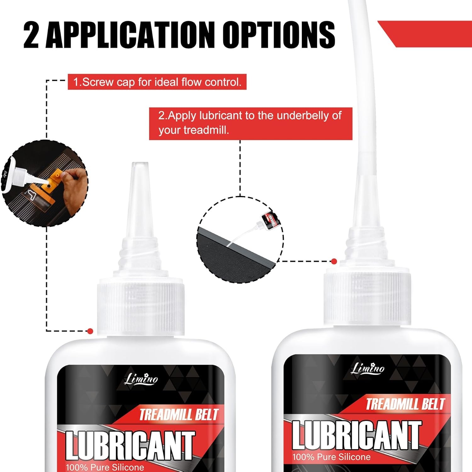 Fitness 100% Silicone Treadmill Belt Lubricant, Lube Application Tube